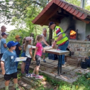 VfN Rauenberg Franz Sieber, Ulrika Greulich und das team mit den kindern